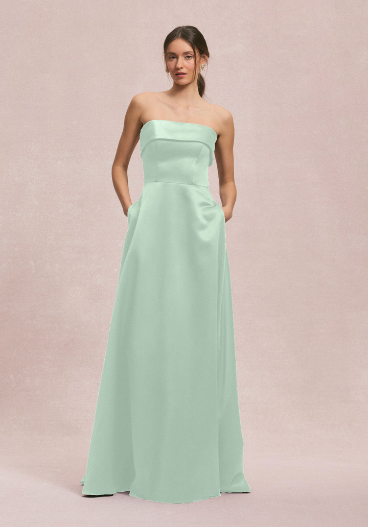 Morilee Bridesmaids 31256 Satin Strapless Straight Dress