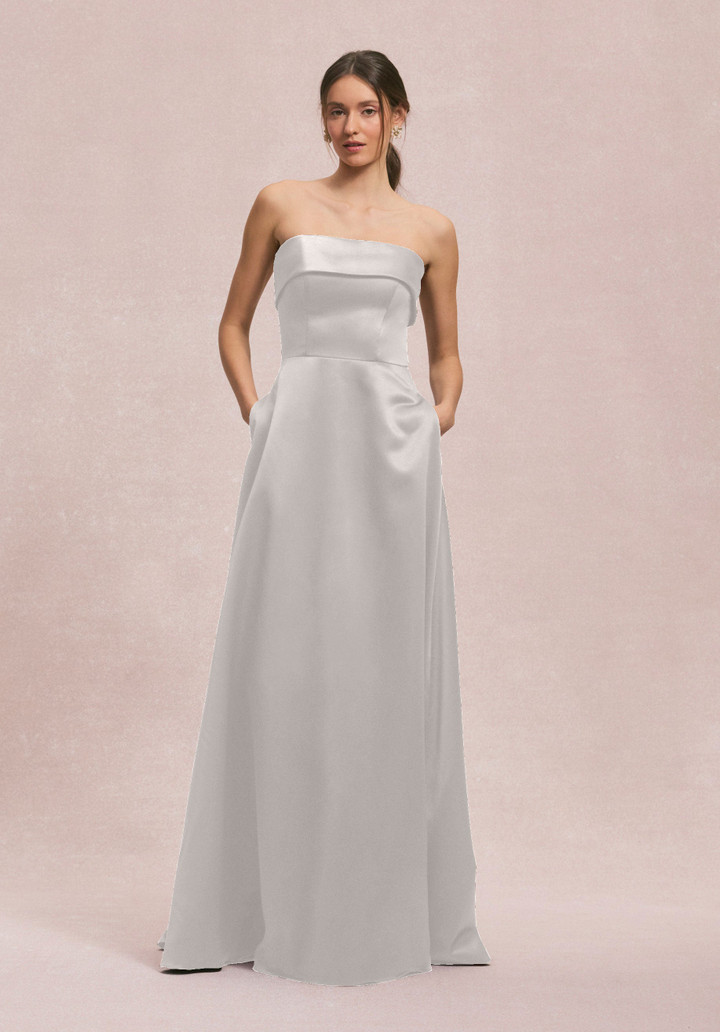 Morilee Bridesmaid 31256 Satin Strapless Straight Dress