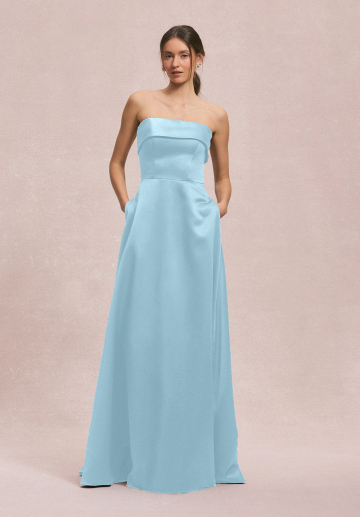 Morilee Bridesmaid 31256 Satin Strapless Straight Dress