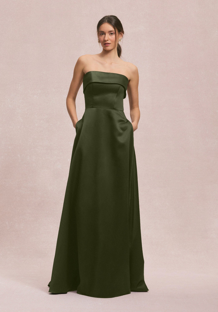 Morilee Bridesmaids 31256 Satin Strapless Straight Dress