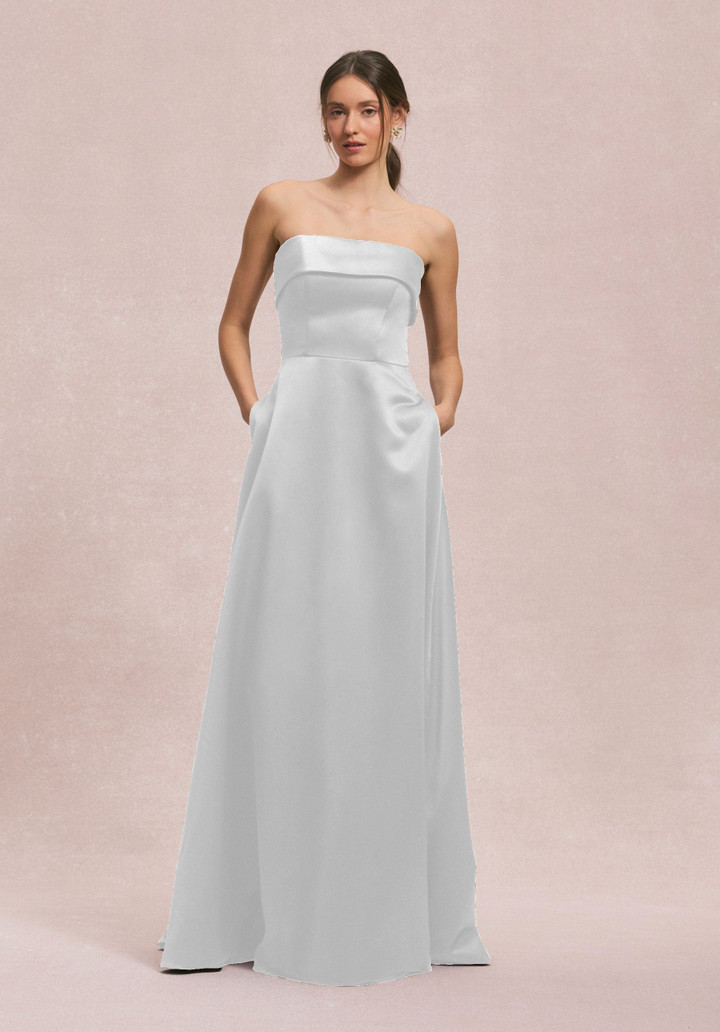 Morilee Bridesmaid 31256 Satin Strapless Straight Dress
