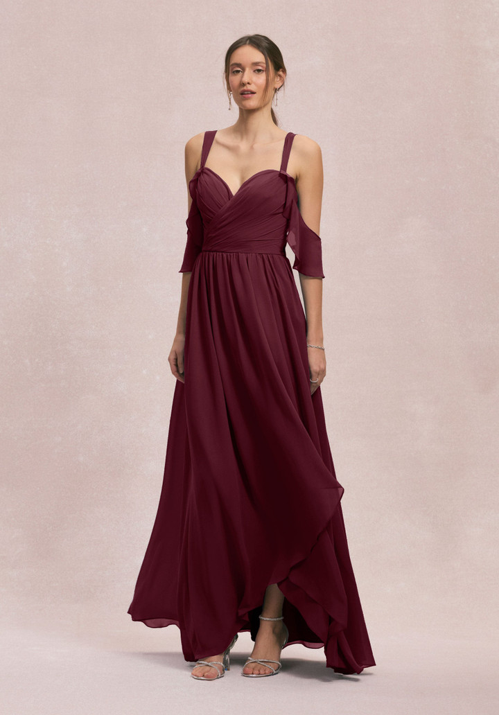 Morilee Bridesmaids 31260 Chiffon Straps Off Shoulder Dress