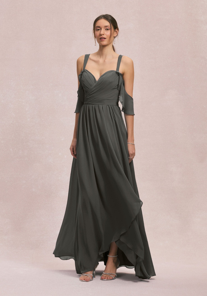 Morilee Bridesmaids 31260 Chiffon Straps Off Shoulder Dress