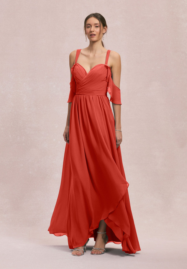 Morilee Bridesmaid 31260 Chiffon Straps Off Shoulder Dress