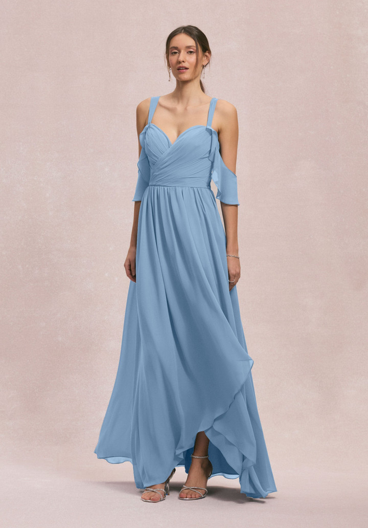 Morilee Bridesmaids 31260 Chiffon Straps Off Shoulder Dress