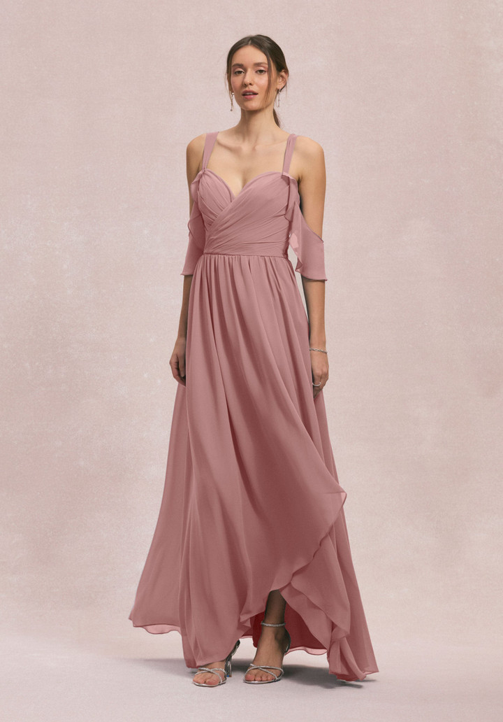 Morilee Bridesmaid 31260 Chiffon Straps Off Shoulder Dress