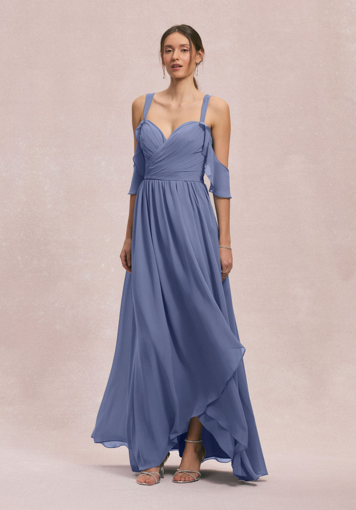 Morilee Bridesmaids 31260 Chiffon Straps Off Shoulder Dress