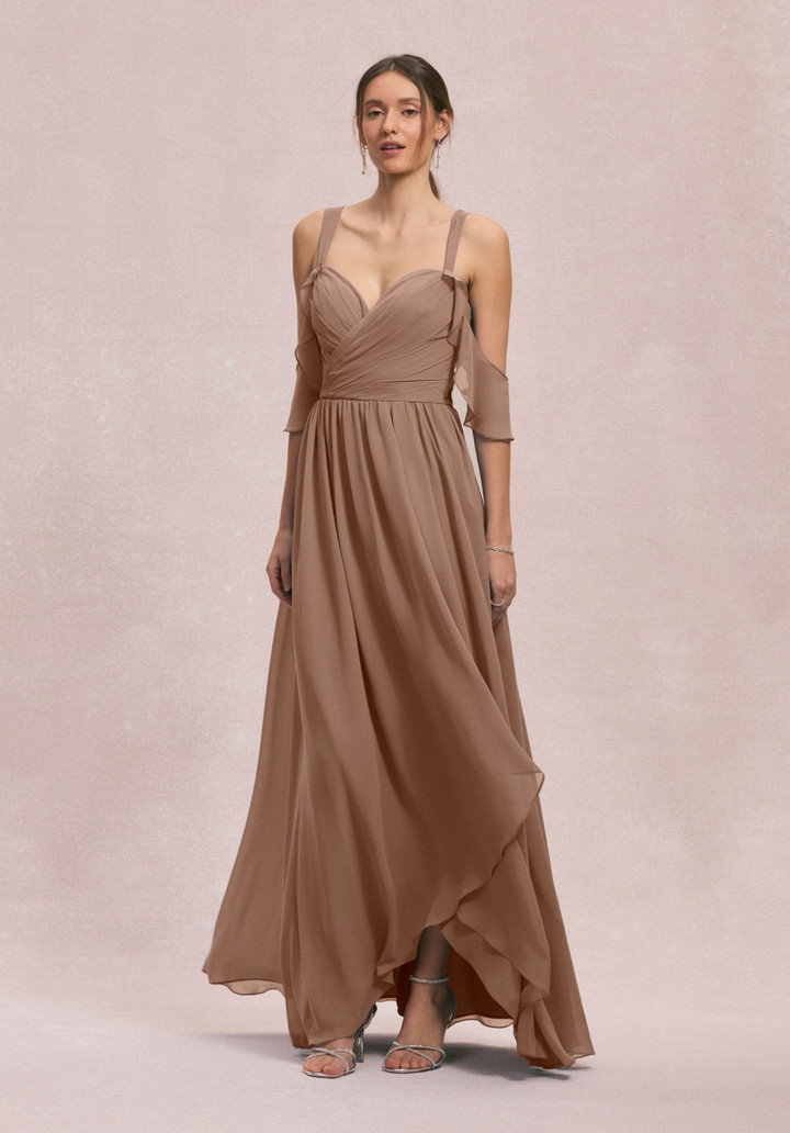 Morilee Bridesmaids 31260 Chiffon Straps Off Shoulder Dress