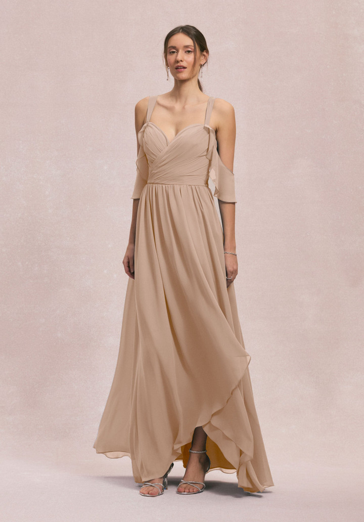 Morilee Bridesmaids 31260 Chiffon Straps Off Shoulder Dress