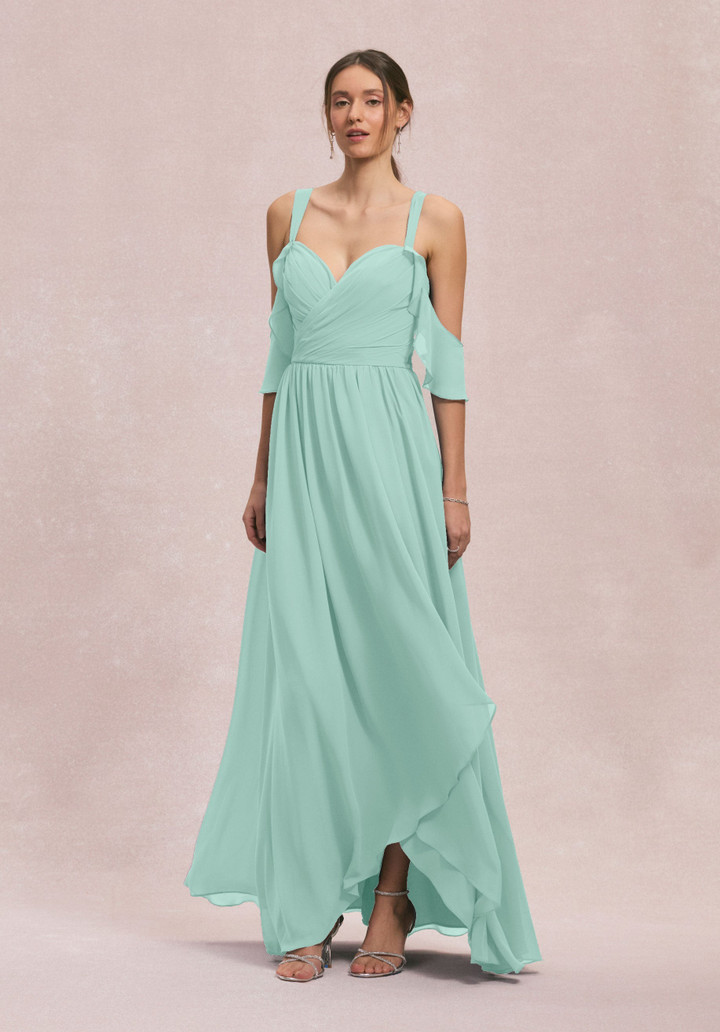Morilee Bridesmaids 31260 Chiffon Straps Off Shoulder Dress