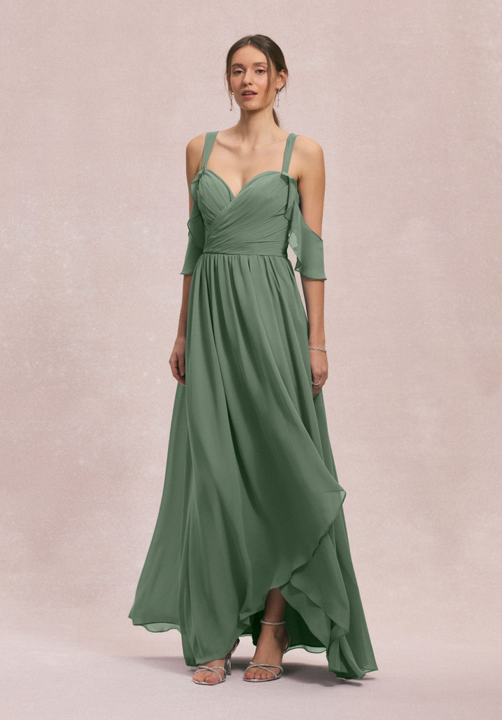 Morilee Bridesmaid 31260 Chiffon Straps Off Shoulder Dress