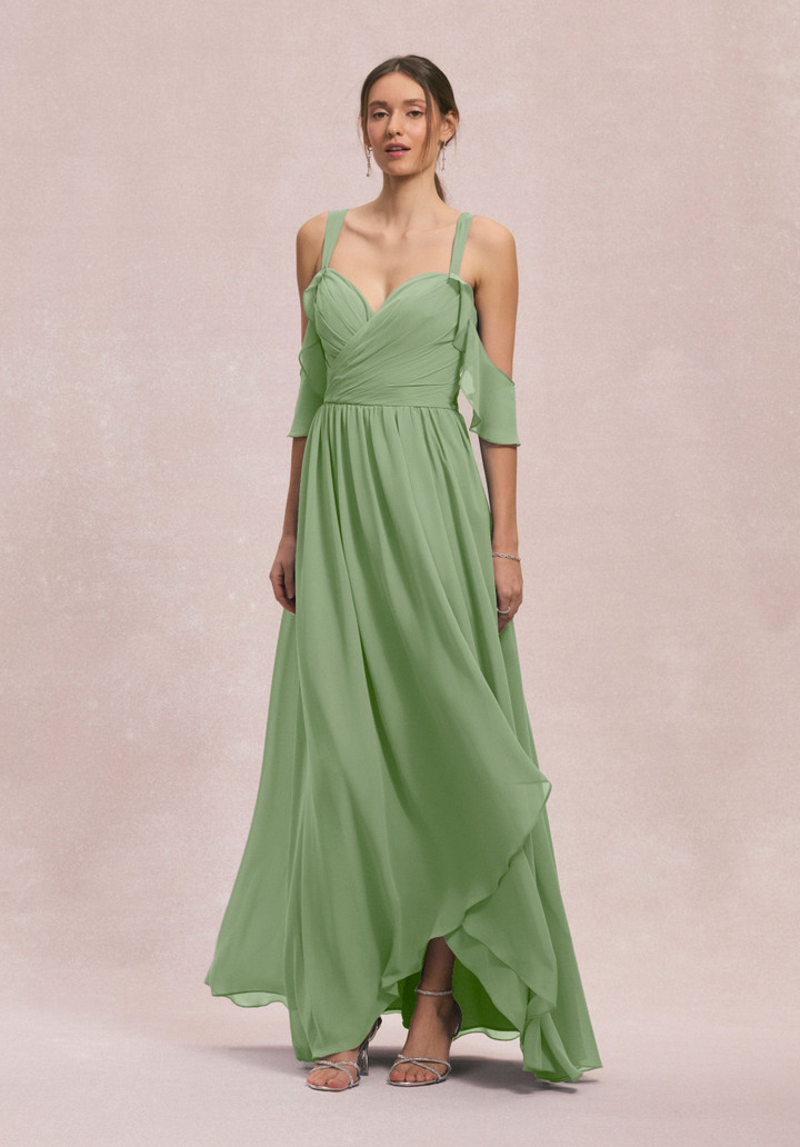 Morilee Bridesmaid 31260 Chiffon Straps Off Shoulder Dress