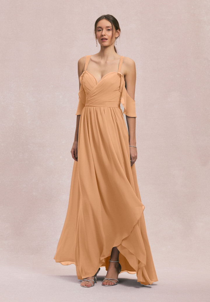 Morilee Bridesmaids 31260 Chiffon Straps Off Shoulder Dress