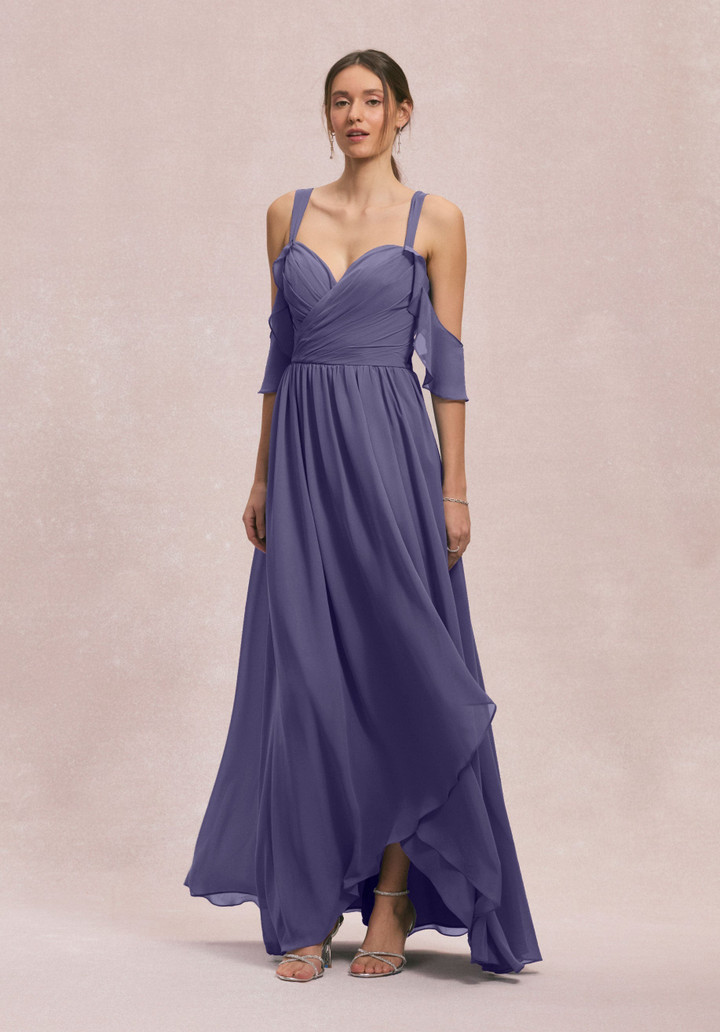 Morilee Bridesmaids 31260 Chiffon Straps Off Shoulder Dress