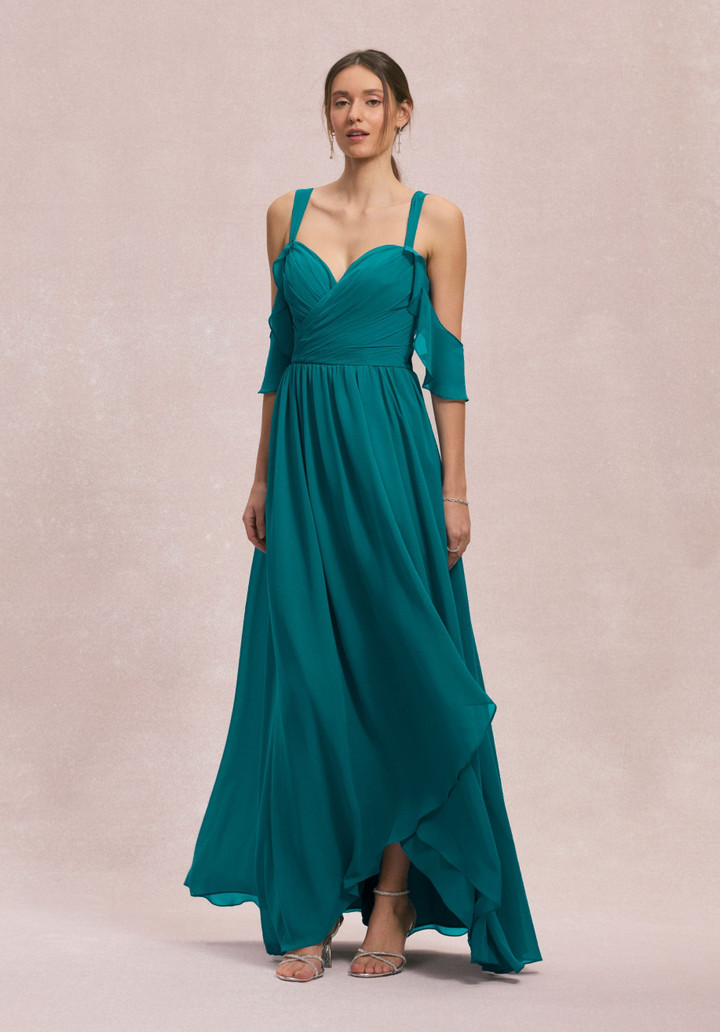 Morilee Bridesmaids 31260 Chiffon Straps Off Shoulder Dress