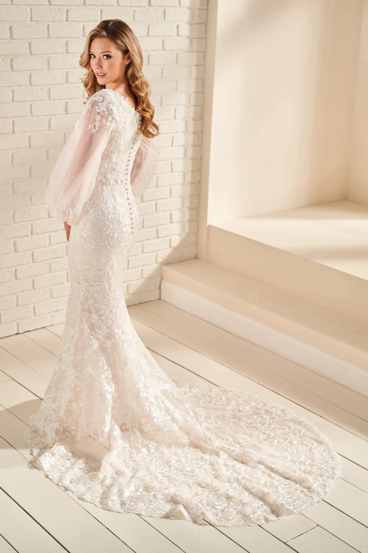 Modest by Mon Cheri MOD952 Tulle Allover Lace Wedding Dress