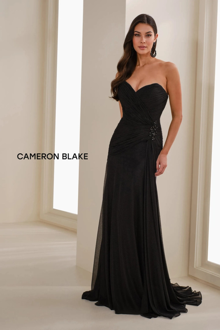 Cameron Blake by Mon Cheri CB904 Lace Off-The-Shoulder Dress