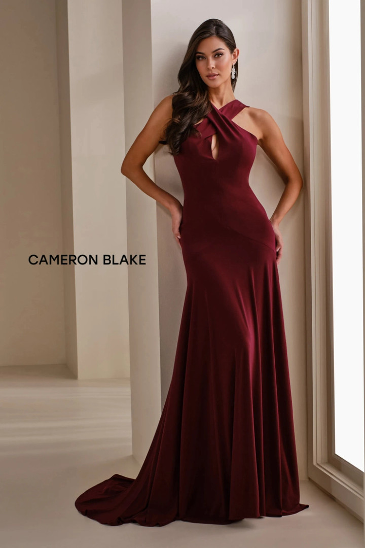 Cameron Blake by Mon Cheri CB911 Tricot Cross Neckline Dress