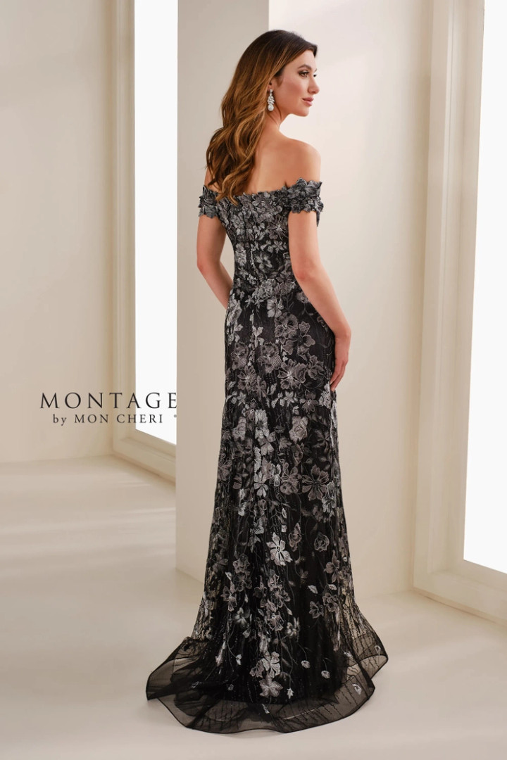 Montage by Mon Cheri M3112 Embroidered Tulle Sequins Dress