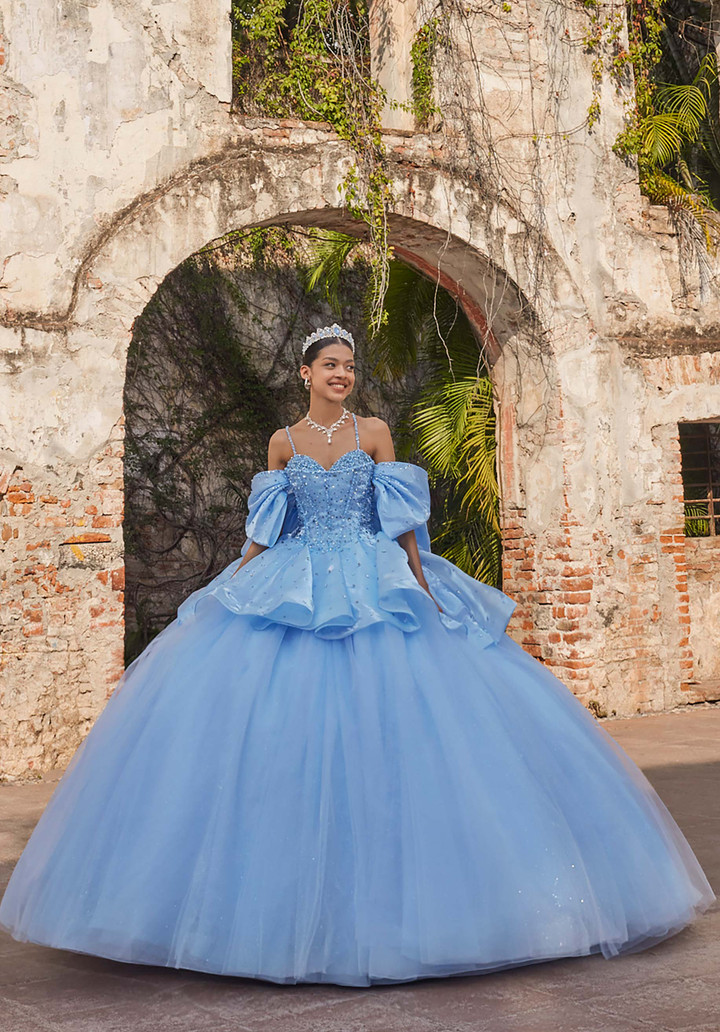 Morilee 89540 Puff Sleeves Vizcaya Quinceanera Ball Gown