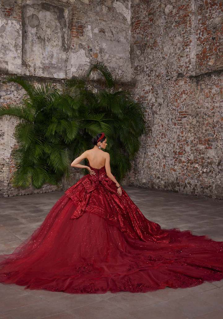 Morilee 89555 Glitter Tulle Vizcaya Quinceanera Ball Gown