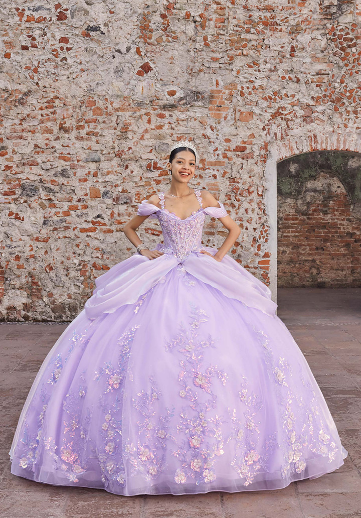 Morilee 89565 Off Shoulder Vizcaya Quinceanera Ball Gown