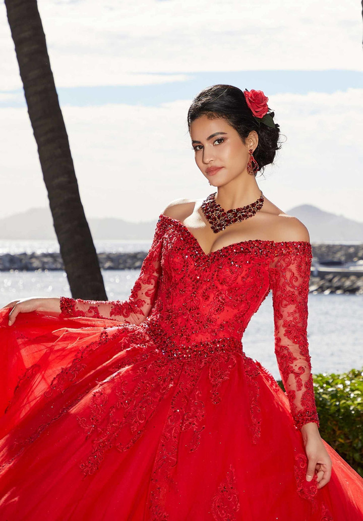 Morilee 89360 Off Shoulder Vizcaya Quinceanera Ball Gown