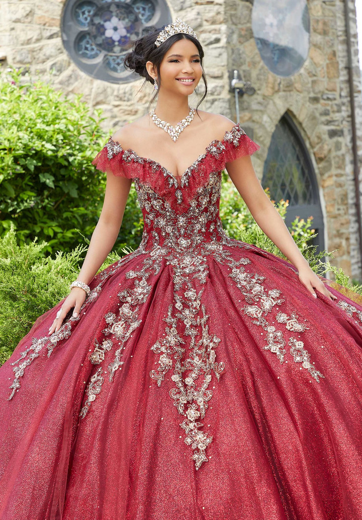 Morilee 89342 Tulle V-neck Vizcaya Quinceanera Ball Gown