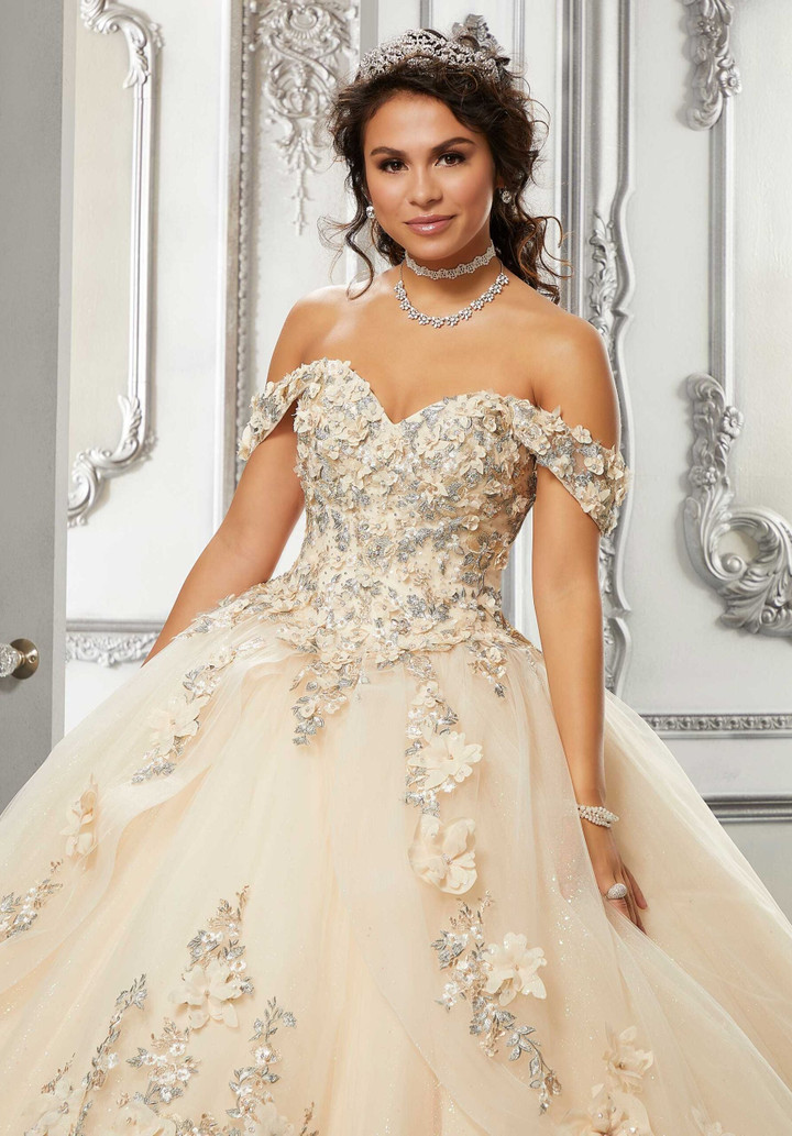 Morilee 89318 Off The Shoulder Vizcaya Quinceanera Ball Gown