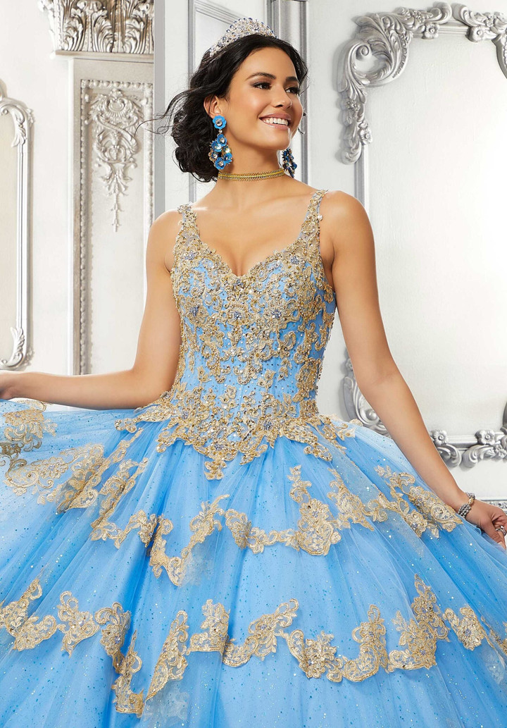 Morilee 89324 Tulle V-neck Vizcaya Quinceanera Ball Gown