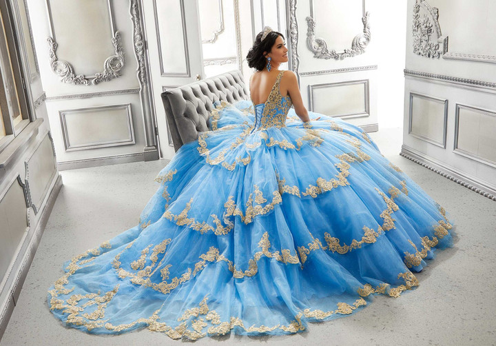 Morilee 89324 Tulle V-neck Vizcaya Quinceanera Ball Gown