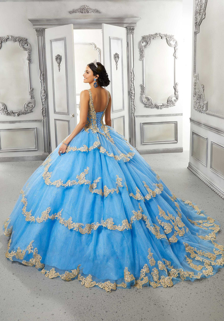 Morilee 89324 Tulle V-neck Vizcaya Quinceanera Ball Gown