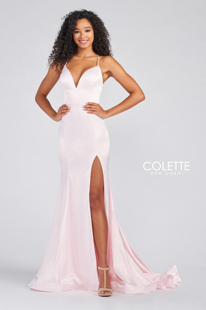 Colette by Daphne CL12270 Stretch Satin Sleeveless Long Gown
