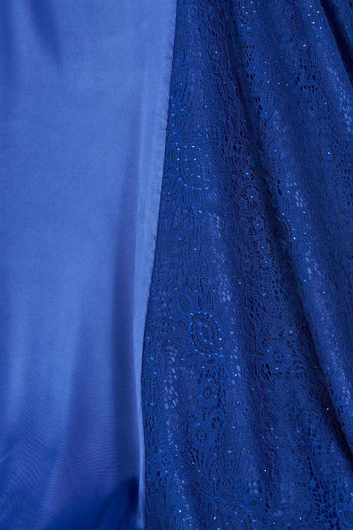 Colette by Daphne CL12229 Stretch Satin Deep V-neckline Gown