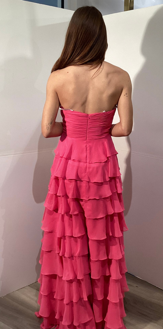 Jovani 47898 Ruffled Strapless Twist Bodice Long Maxi Dress