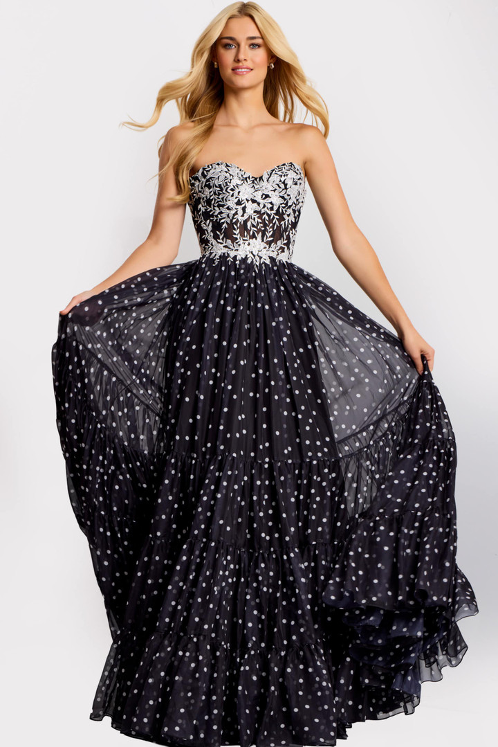Jovani 49086 Sweetheart Neckline Strapless Fitted Prom Dress