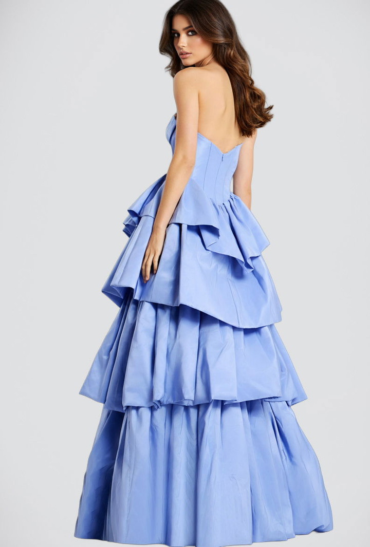 Jovani 45111 Layered Ruffle Sweetheart Neck Strapless Dress