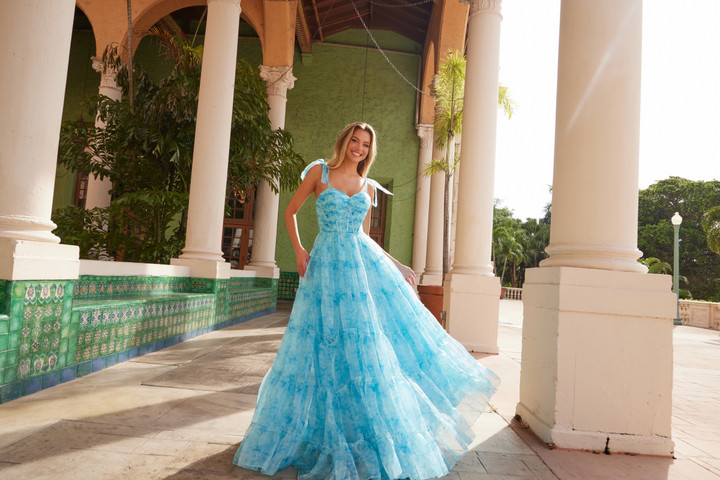 Nox Anabel T1501 Chiffon Sweetheart Neck A-line Prom Dress
