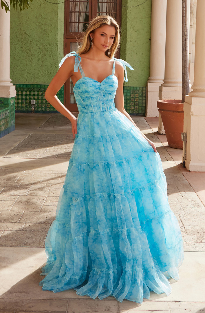 Nox Anabel T1501 Chiffon Sweetheart Neck A-line Prom Dress