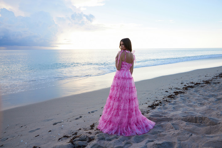 Nox Anabel T1501 Chiffon Sweetheart Neck A-line Prom Dress