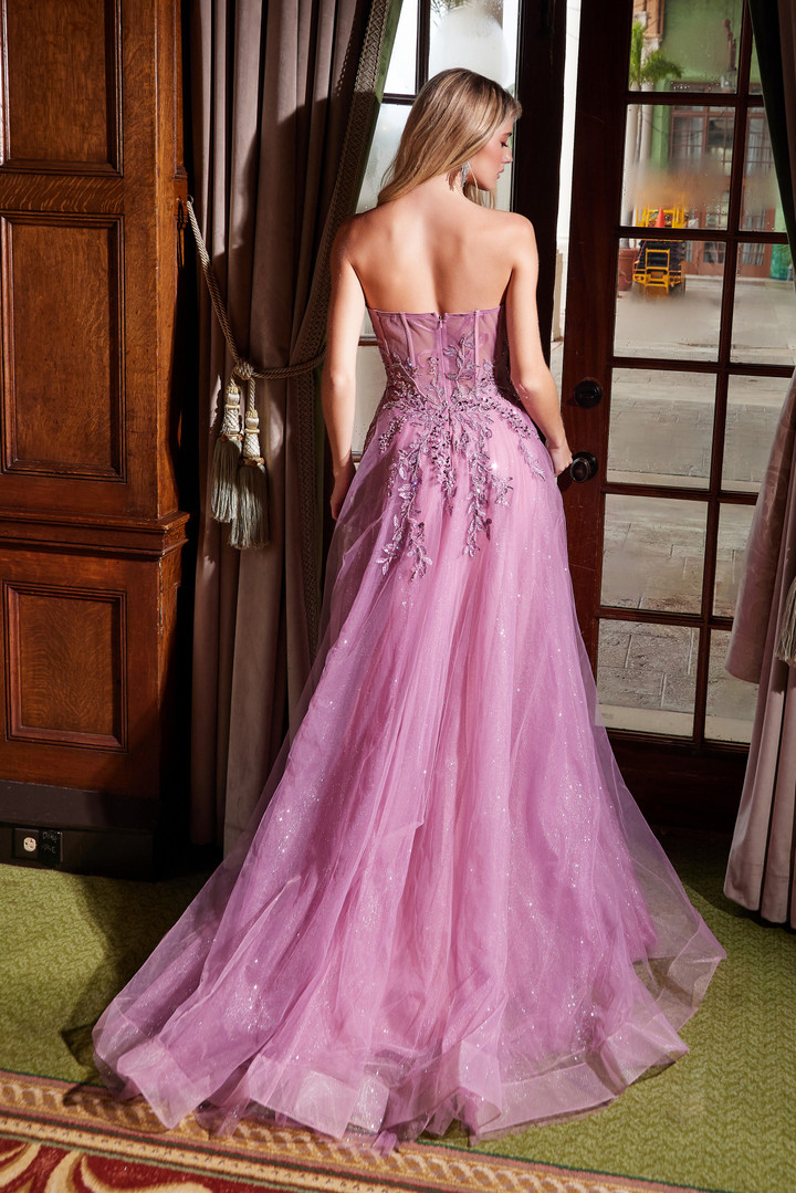Nox Anabel G1371 Tulle Sequin Sweetheart Neck A-line Dress