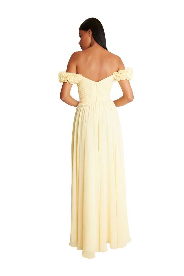Bari Jay 2610 Bella Chiffon Off-shoulder Bridesmaid Gown