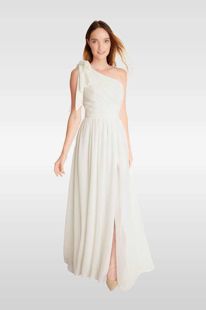 Bari Jay 2612 Bella Chiffon One-Shoulder Bridesmaid Gown