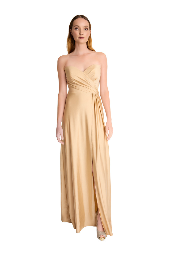 Bari Jay 2619 Lux Stretch Sweetheart Neck Bridesmaid Gown