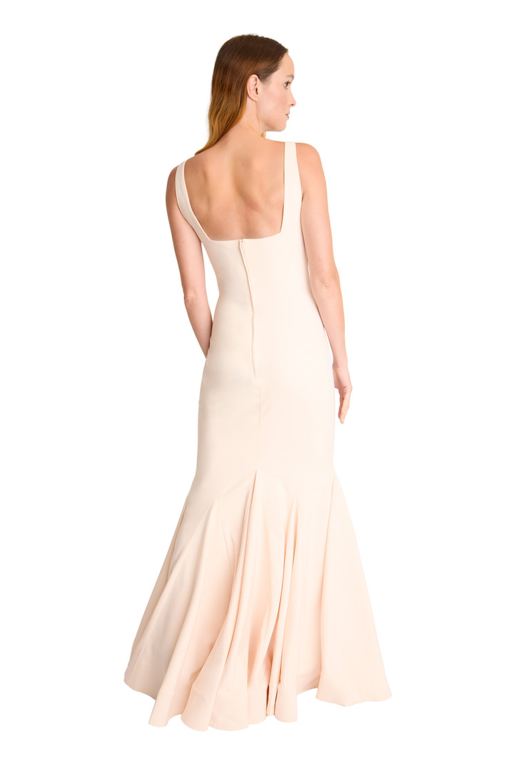 Bari Jay 2622 Stretch Crepe Square Neckline Bridesmaid Gown