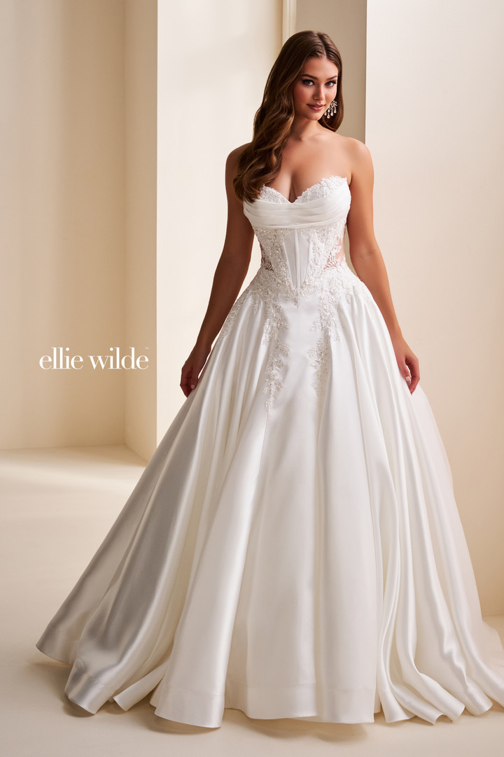 Ellie Wilde by Mon Cheri EW37082 Mikado Strapless Ball Gown