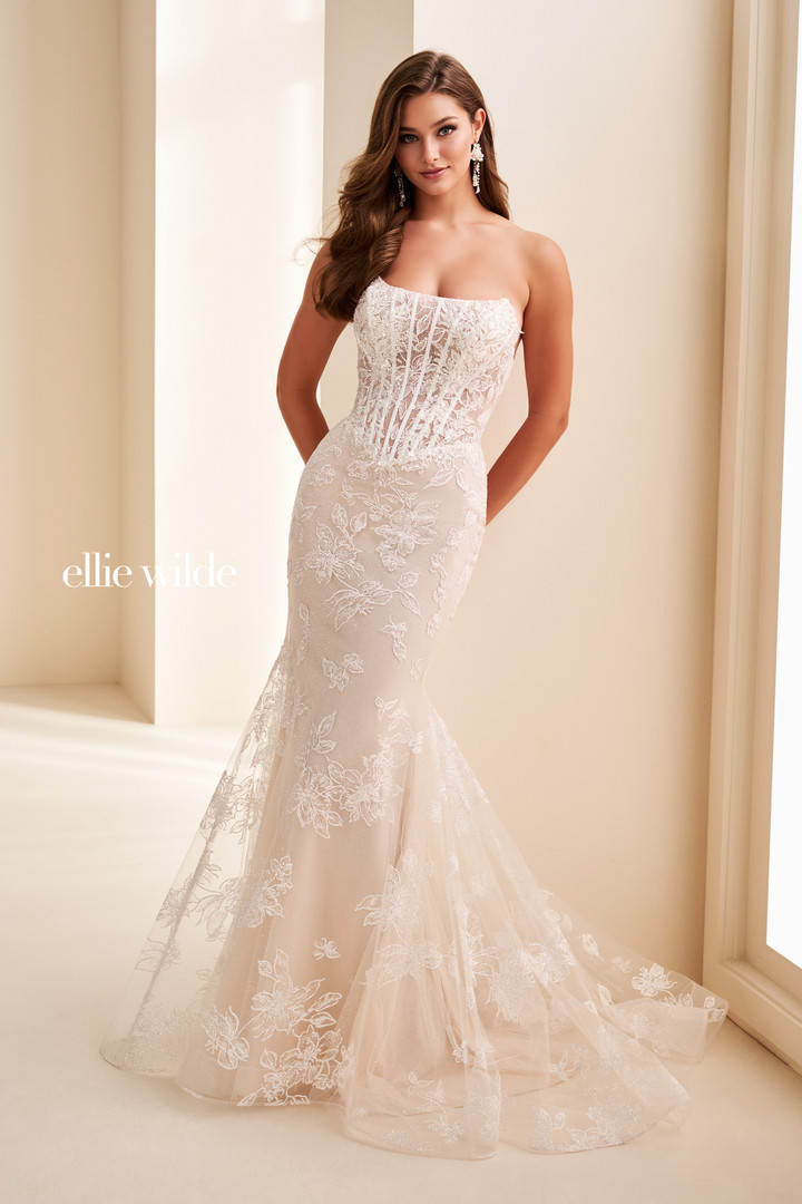 Ellie Wilde by Mon Cheri EW37083 Sequin Glitter Tulle Gown