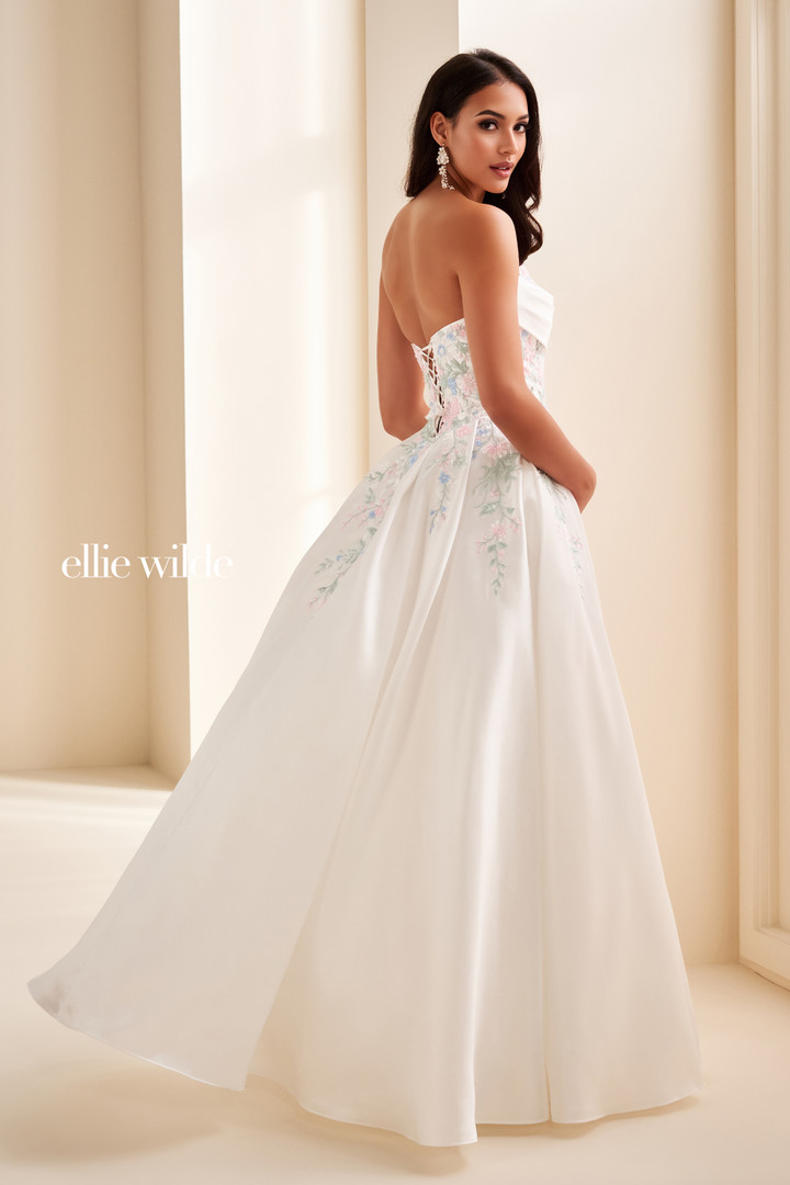 Ellie Wilde by Mon Cheri EW37095 Beading Strapless Gown