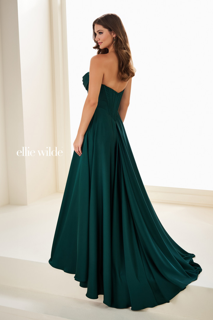 Ellie Wilde by Mon Cheri EW37213 Satin Strapless Long Dress