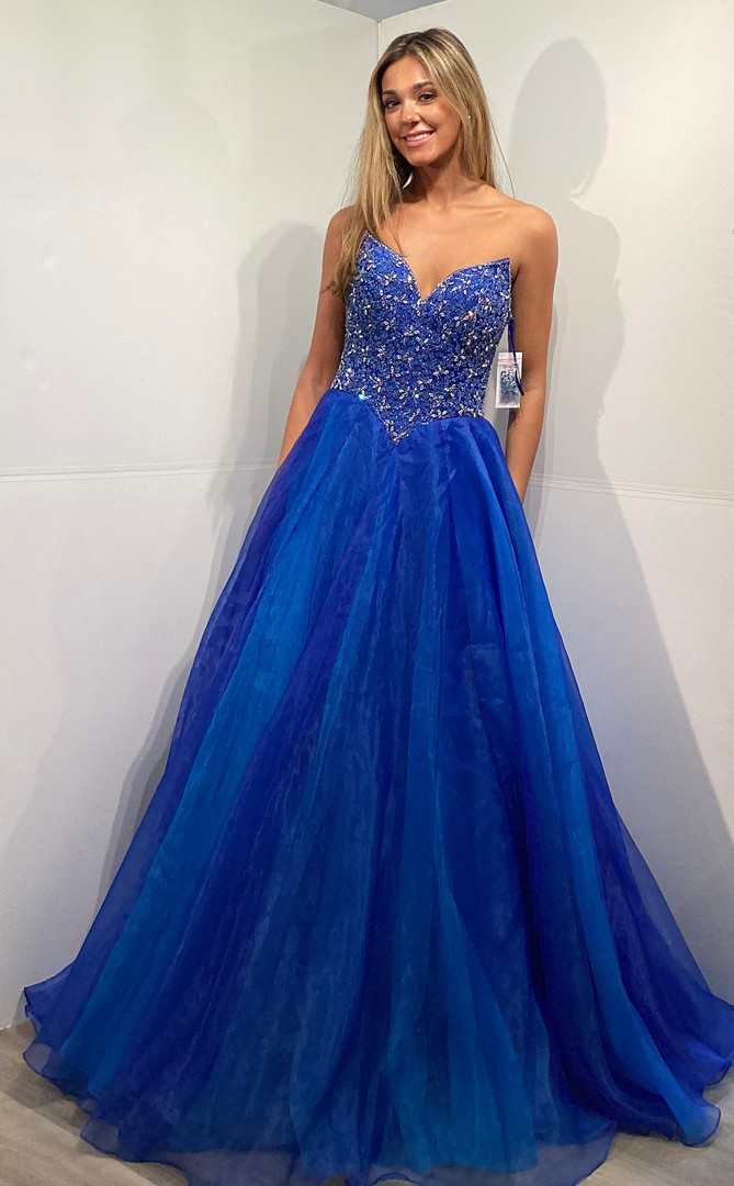 Jovani 47197 Beaded Sweetheart Neck Strapless Evening Dress